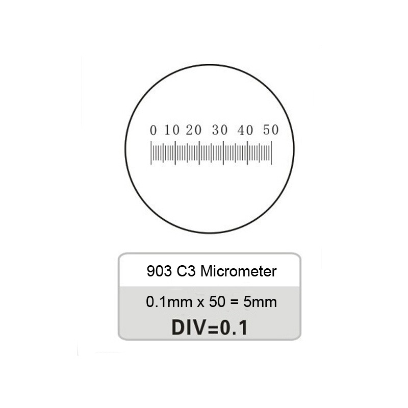 903 C3 DIV=0.1mm 显微镜测标尺 5/50